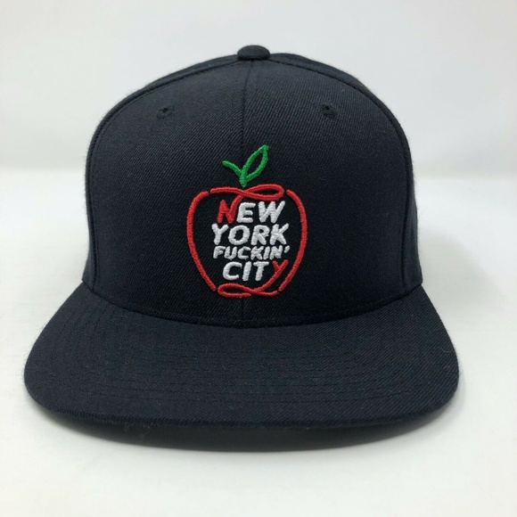 New York F*ckin' City The Big Apple Funny Snapback - Picture 1 of 7